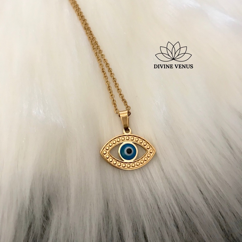 Evil Eye 🧿 Pendant Stainless Steel Necklace